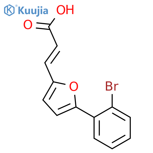 3-[5-(2-Bromo-phenyl)-furan-2-yl]-acrylic acid structure