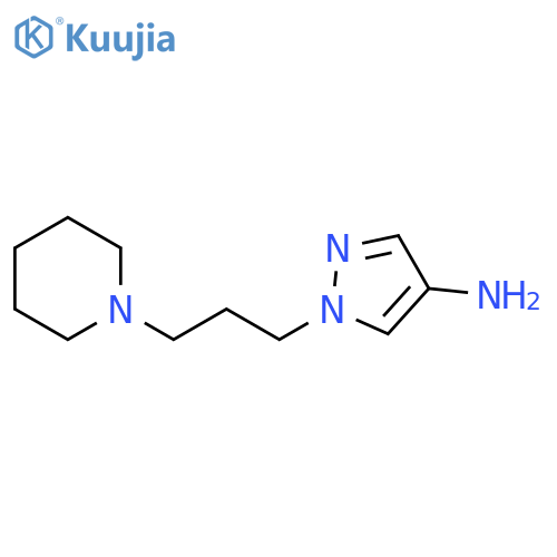 1-3-(piperidin-1-yl)propyl-1H-pyrazol-4-amine structure