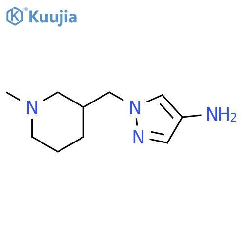 1-(1-methylpiperidin-3-yl)methyl-1H-pyrazol-4-amine structure