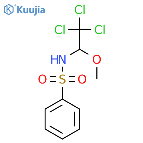 BENZENESULFONAMIDE, N-(2,2,2-TRICHLORO-1-METHOXYETHYL)- structure