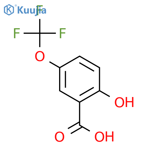 2-Hydroxy-5-(trifluoromethoxy)benzoic acid structure