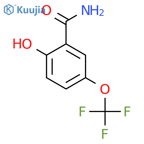 2-Hydroxy-5-(trifluoromethoxy)benzamide structure
