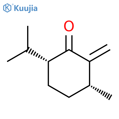 Cyclohexanone, 3-methyl-2-methylene-6-(1-methylethyl)-, (3R,6R)- (9CI) structure