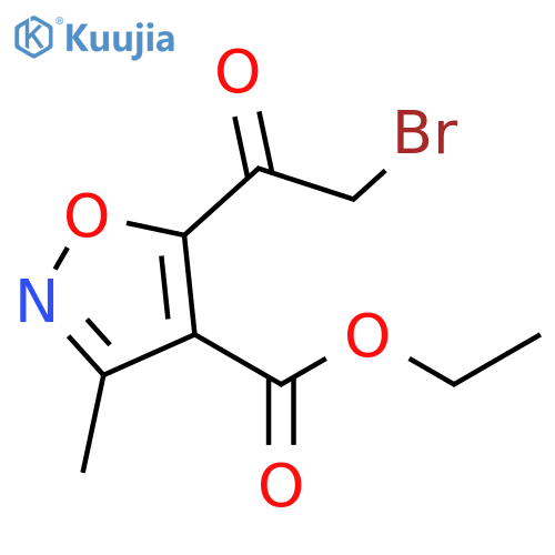 Ethyl 5-(2-bromoacetyl)-3-methylisoxazole-4-carboxylate structure