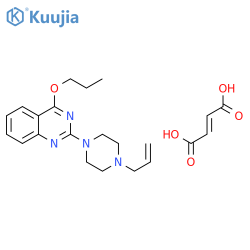2-(4-(2-Propenyl)-1-piperazinyl)-4-propoxyquinazoline (E)-2-butenedioa te (1:1) structure