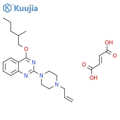 2-(4-Allyl-1-piperazinyl)-4-(2-methylpentoxy)quinazoline fumarate structure