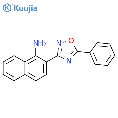1-Naphthalenamine, 2-(5-phenyl-1,2,4-oxadiazol-3-yl)- structure