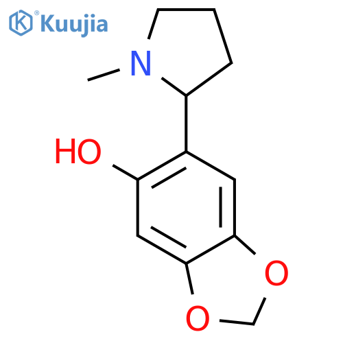 6-(1-甲基-2-吡咯烷基)-1,3-苯并二恶茂-5-醇 structure