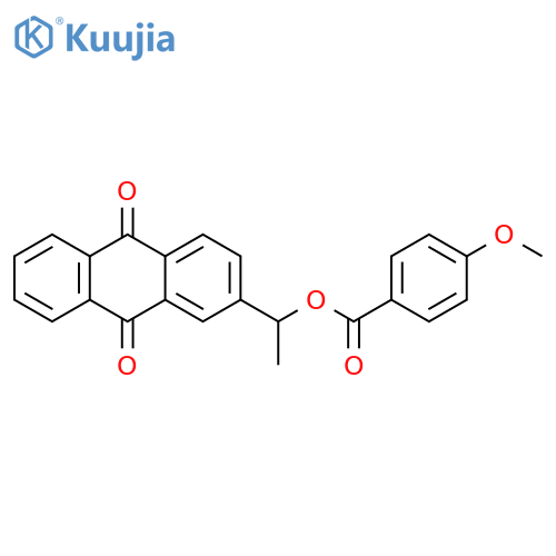 1-(9,10-Dihydro-9,10-dioxo-2-anthracenyl)ethyl 4-methoxybenzoate structure