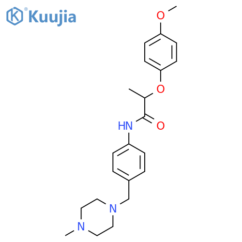 2-(4-Methoxyphenoxy)-N-[4-[(4-methyl-1-piperazinyl)methyl]phenyl]propanamide structure