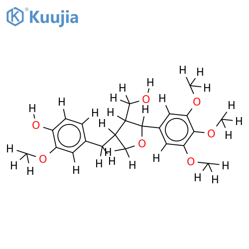 3,3',4,5-Tetra-Me ether-3,3',4,4',5,9-Hexahydroxy-7,9'-epoxylignan structure