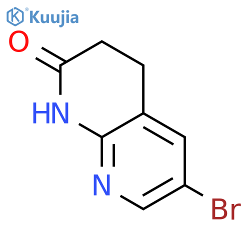 6-bromo-4,8-dihydro-3H-1,8-naphthyridin-2-one structure
