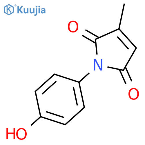 1H-Pyrrole-2,5-dione, 1-(4-hydroxyphenyl)-3-methyl- structure