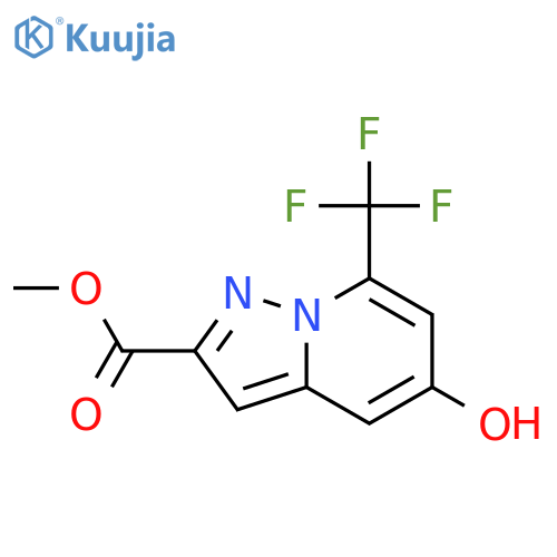methyl 5-hydroxy-7-(trifluoromethyl)pyrazolo[1,5-a]pyridine-2-carboxylate structure