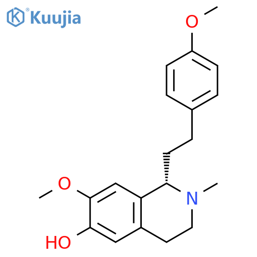 6-Isoquinolinol,1,2,3,4-tetrahydro-7-methoxy-1-[2-(4-methoxyphenyl)ethyl]-2-methyl-, (1S)- structure