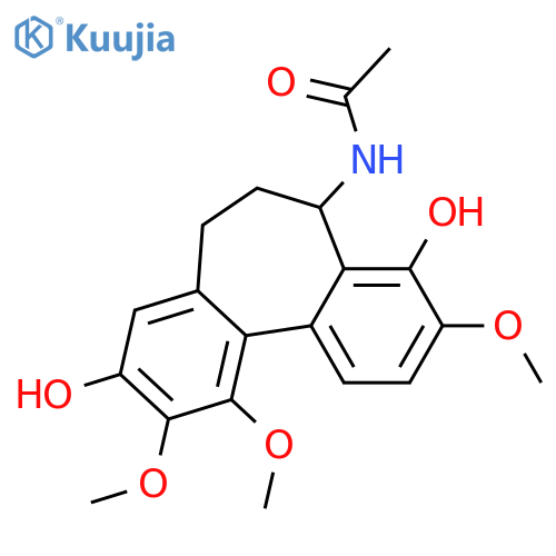 Acetamide,N-[(5S)-6,7-dihydro-4,9-dihydroxy-3,10,11-trimethoxy-5H-dibenzo[a,c]cyclohepten-5-yl]- structure