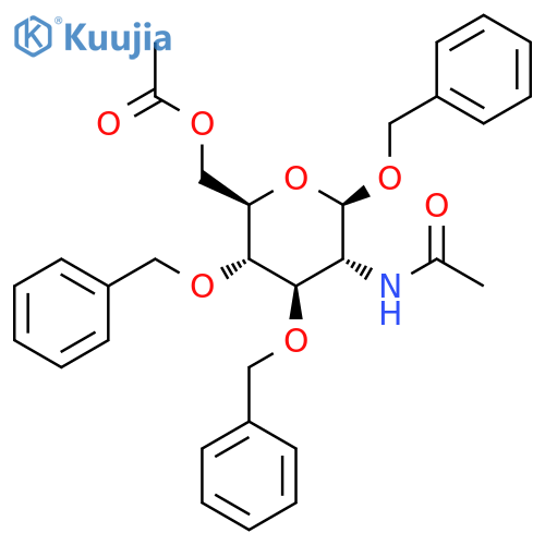 N-Acetyl-b-D-Glucosamine 6-Acetate 1,3,4-Tribenzyl Ether structure
