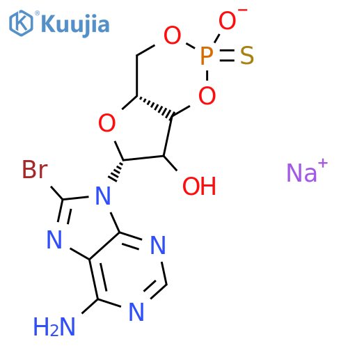 Adenosine, 8-bromo-,cyclic 3',5'-[hydrogen [P(R)]-phosphorothioate] (9CI) structure