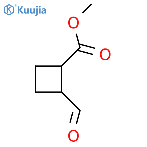 methyl 2-formylcyclobutane-1-carboxylate structure