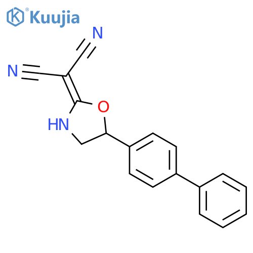 Propanedinitrile, (5-[1,1'-biphenyl]-4-yl-2-oxazolidinylidene)- structure