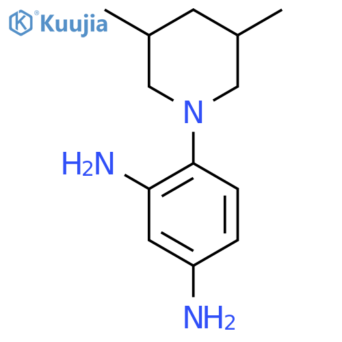 4-(3,5-Dimethyl-piperidin-1-yl)-benzene-1,3-diamine structure