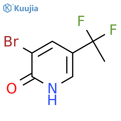 3-bromo-5-(1,1-difluoroethyl)-1H-pyridin-2-one structure