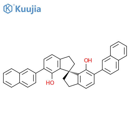 (1R)-2,2',3,3'-Tetrahydro-6,6'-di(2-naphthalenyl)-1,1'-spirobi[1H-indene]-7,7'-diol structure