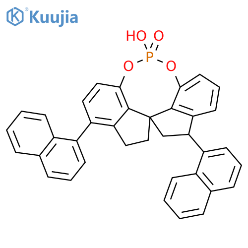 12-Hydroxy-3,7-dinaphthalen-1-yl-4,5,6,7-tetrahydroiindeno[7,1-de:1',7'-fg][1,3,2]dioxaphosphocine 12-oxide structure