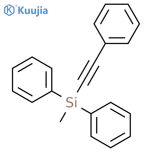 Silane, methyldiphenyl(phenylethynyl)- structure