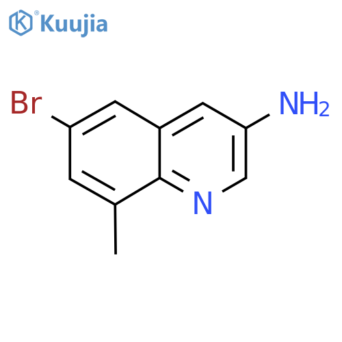 3-Quinolinamine, 6-bromo-8-methyl- structure