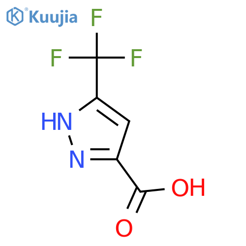 3-(trifluoromethyl)-1H-pyrazole-5-carboxylic acid structure