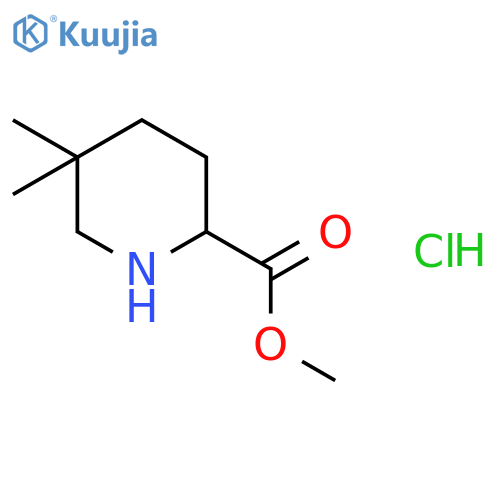 methyl 5,5-dimethylpiperidine-2-carboxylate hydrochloride structure