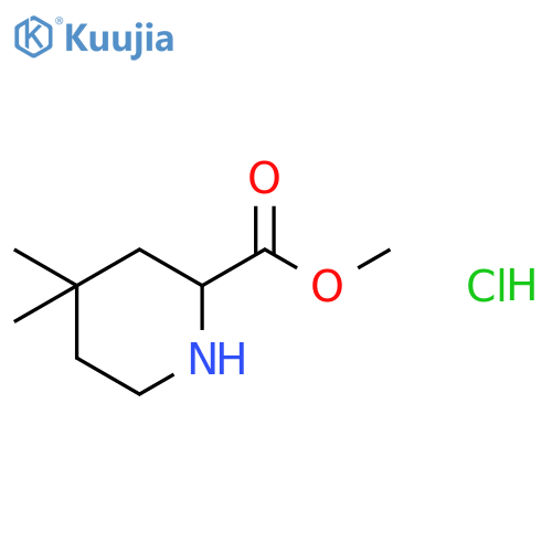 2-Piperidinecarboxylic acid, 4,4-dimethyl-, methyl ester, hydrochloride structure