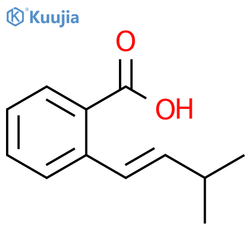 Benzoic acid, 2-(3-methyl-1-butenyl)-, (E)- (9CI) structure