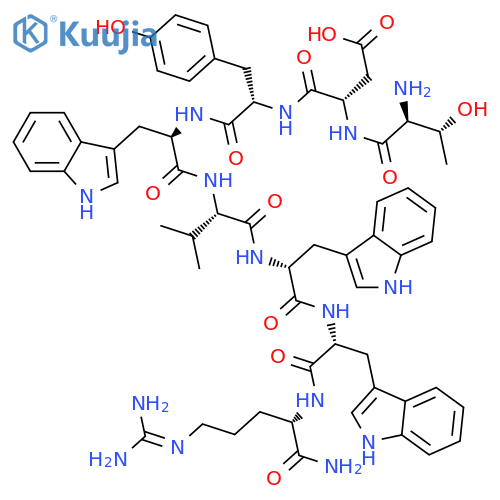 L-Argininamide,L-threonyl-L-a-aspartyl-L-tyrosyl-D-tryptophyl-L-valyl-D-tryptophyl-D-tryptophyl- structure