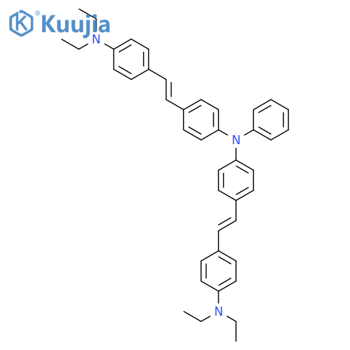 Benzenamine, N,N-bis[4-[2-[4-(diethylamino)phenyl]ethenyl]phenyl]- structure