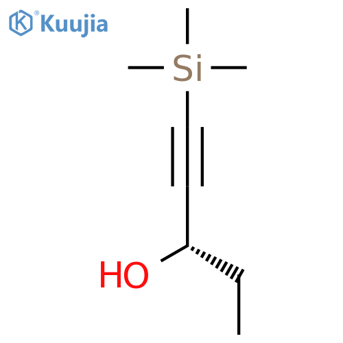 1-Pentyn-3-ol, 1-(trimethylsilyl)-, (S)- structure