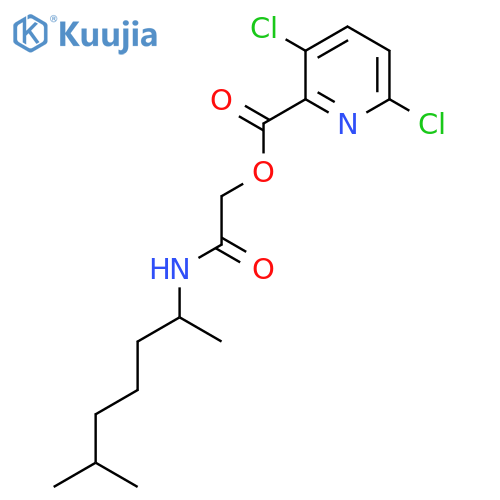 [(6-Methylheptan-2-yl)carbamoyl]methyl 3,6-dichloropyridine-2-carboxylate structure