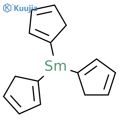 Tris(cyclopentadienyl)samarium structure