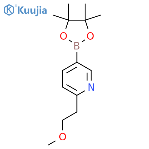 2-(2-Methoxyethyl)-5-(4,4,5,5-tetramethyl-1,3,2-dioxaborolan-2-yl)pyridine structure