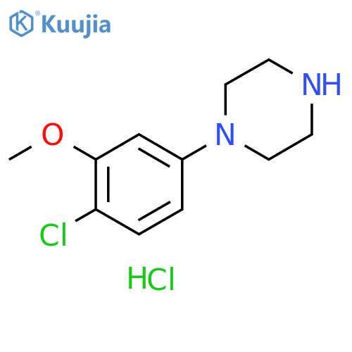 1-(4-chloro-3-methoxyphenyl)piperazine hydrochloride structure