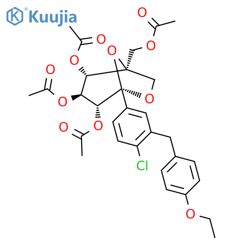 Ertugliflozin Tetraacetate structure