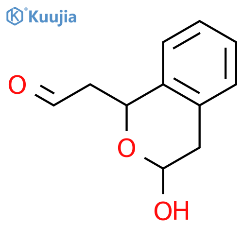 1H-2-Benzopyran-1-acetaldehyde, 3,4-dihydro-3-hydroxy- structure