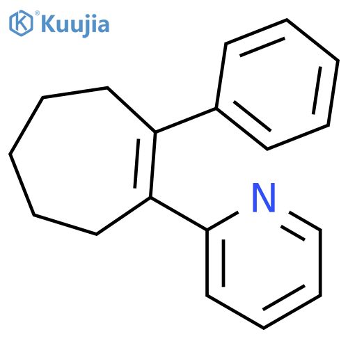 Pyridine, 2-(2-phenyl-1-cyclohepten-1-yl)- structure