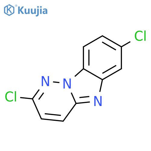 Pyridazino[1,6-a]benzimidazole, 2,7-dichloro- structure
