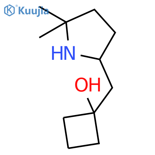 Cyclobutanol, 1-[(5,5-dimethyl-2-pyrrolidinyl)methyl]- structure