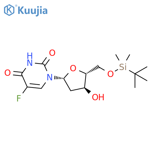 Uridine, 2'-deoxy-5'-O-[(1,1-dimethylethyl)dimethylsilyl]-5-fluoro- structure