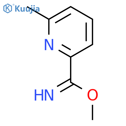 6-methyl-2-Pyridinecarboximidic acid methyl ester structure