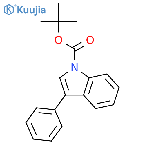 1H-Indole-1-carboxylic acid, 3-phenyl-, 1,1-dimethylethyl ester structure