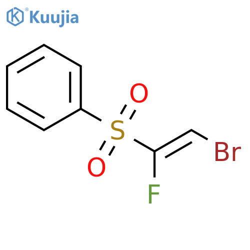 Benzene, [(2-bromo-1-fluoroethenyl)sulfonyl]-, (E)- structure